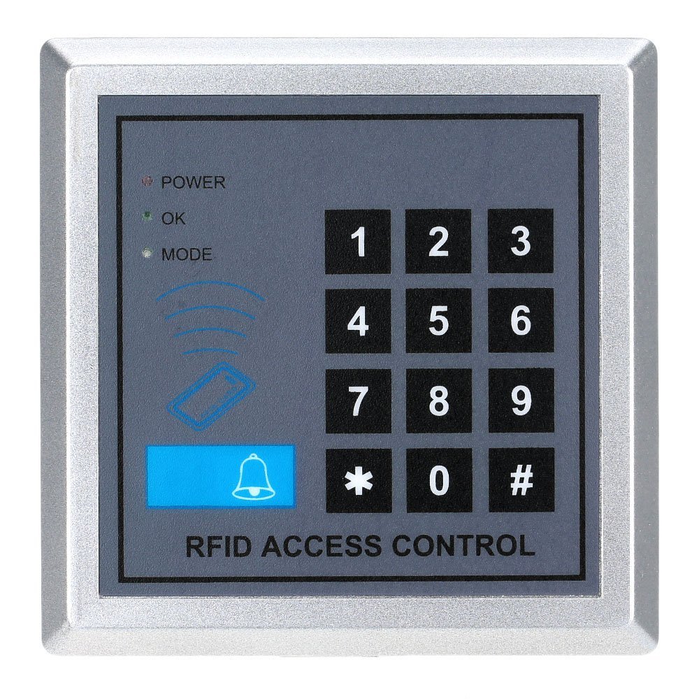 Yobang Security RFID Lock with Door Lock Device Machine Security Proximity Entry Access Control System 500 User +10 RFID Keyfobs
