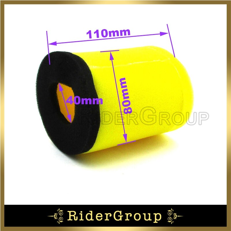 Gul luftfilterrens til suzuki quadrunner 250 king quad 300 1987-2002 erstatter oem  # 13781-19 b 00 atv quad dele