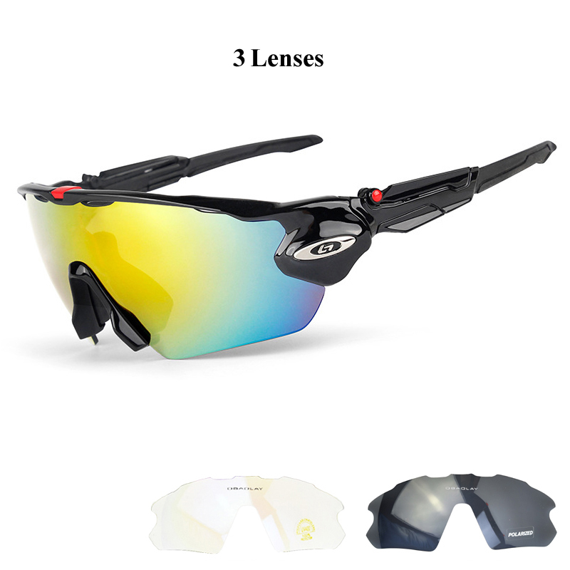 Hombre gafas de ciclismo polarizadas gafas de sol de ciclismo gafas de bicicleta MTB gafas deportivas de bicicleta con marco de miopía