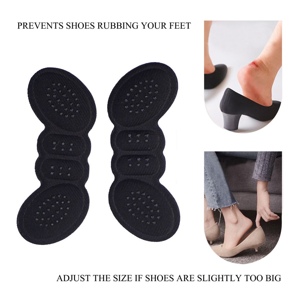 High-heel Insoles, Butterfly-shaped Adjustable Heel Lining Protection Patch, Heel Pad, Foot Care Non-slip Heel Pad 1 Pair