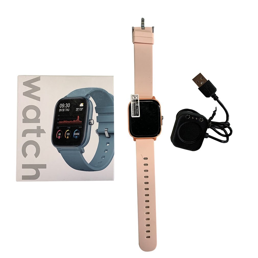 P8 IP67 Waterdicht 1.4 Inch Full Touch Screen Hartslag Bloed Smart Sport Horloge