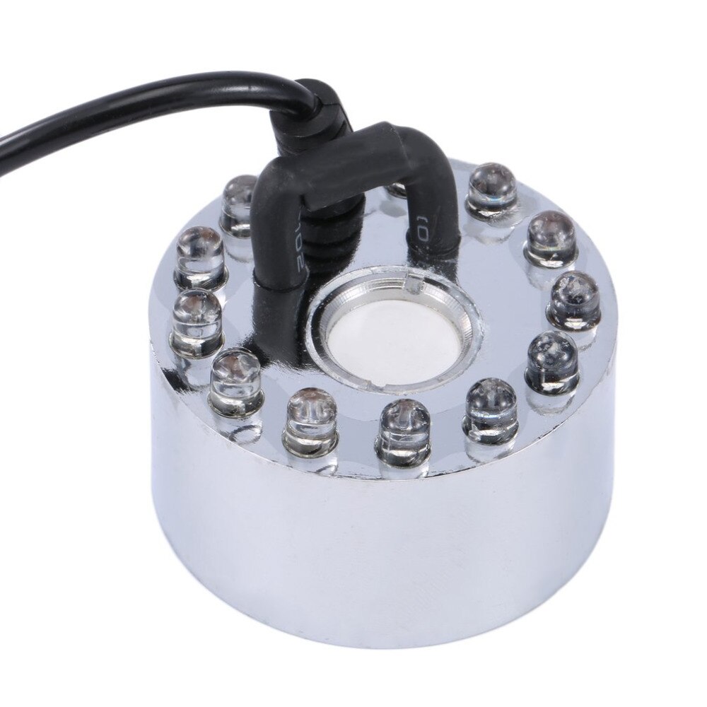 12 LED fontaine éclairage rétro-éclairage pour fontaines étang brume créateur brumisateur eau coloré lumière atomiseur ultrasons brume