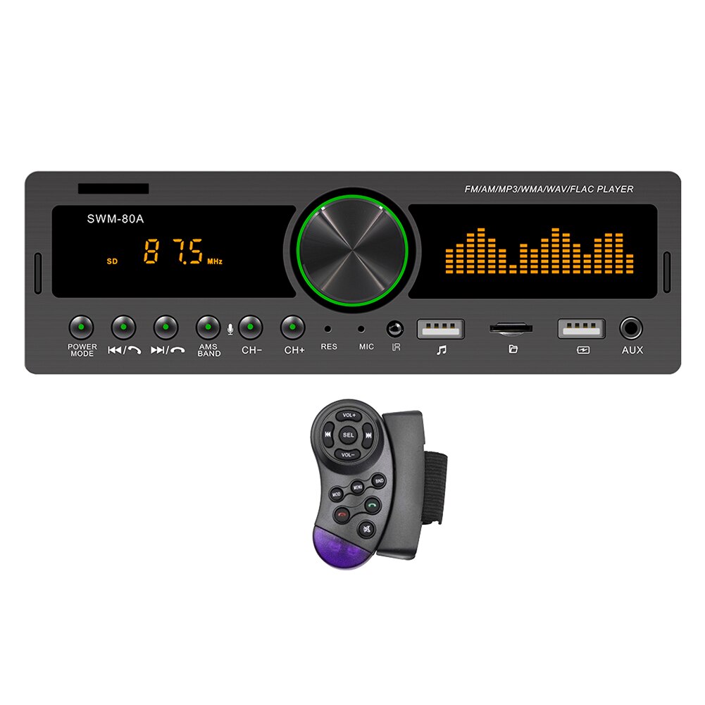 1Din autoradio Multimedia vivavoce lettore MP3 FM AM Audio 12V ingresso USB/SD/AUX nel localizzatore di trattini unità principale Stereo automatica: Position and Remote