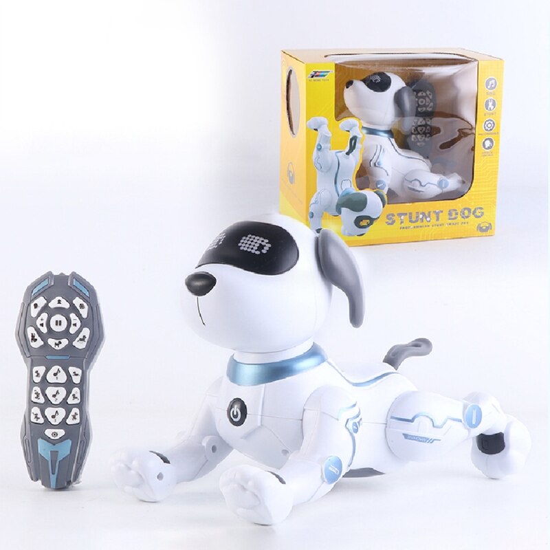 Afstandsbediening Hond Rc Robotic Stunt Puppy Dansen Programmeerbare Smart Speelgoed Met Geluid Interactieve