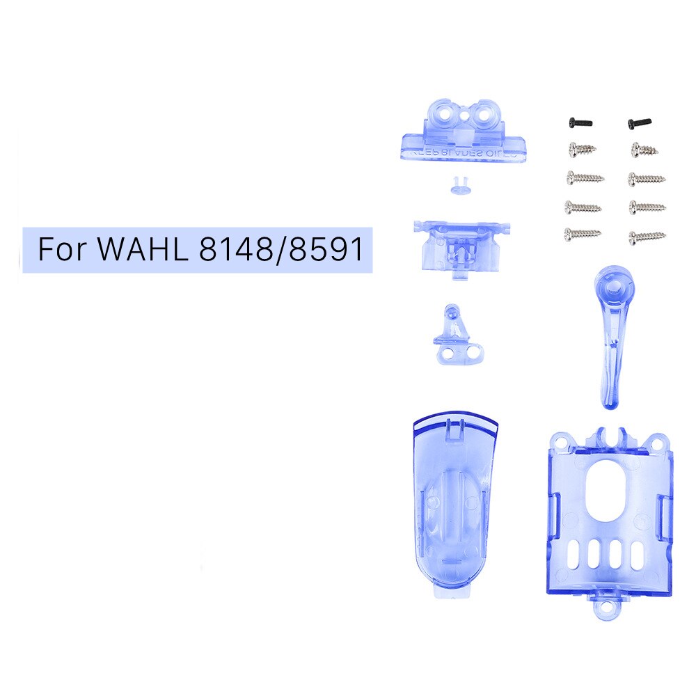 Coque supérieure transparente pour tondeuse à cheveux série Wahl 8591/8148, couvercle supérieur Transparent, g0402: Blue Transparent