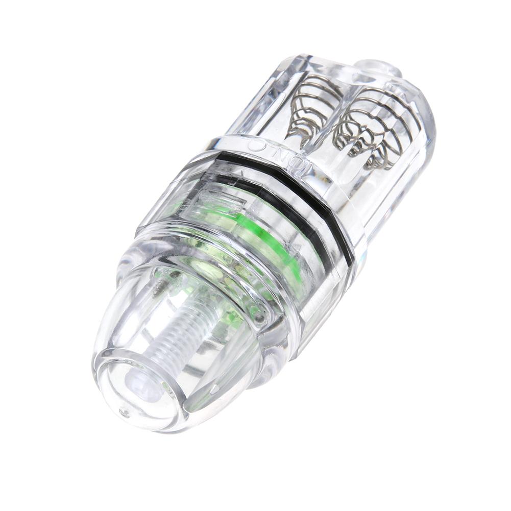 Underwater Deep LED Flashlight Fish Attracting Indicator Squid Fish Lure Light Green Fishing Lamp Use in 300m Water Depth: Green AA CELL