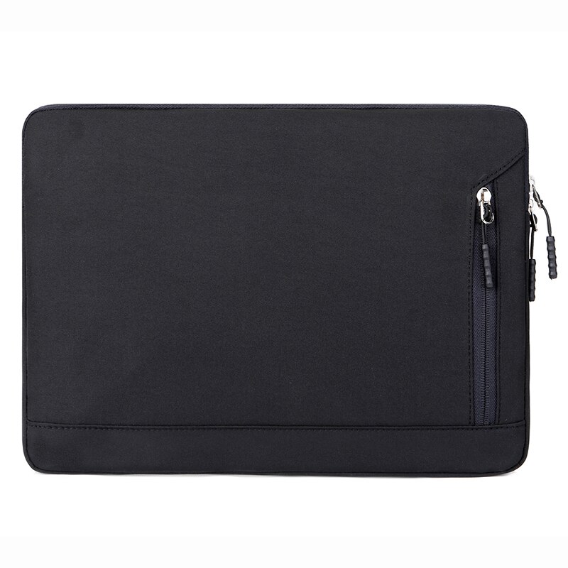 Nowy jednolity kolor torba na laptopa w stylu Retro dla MacBook Air Pro 13 15 13.3 14 15.6 calowy Notebook prosty futerał na komputer: Black / For 13.3 Inch