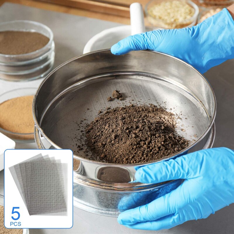 5PCS Stainless Steel Woven Wire Mesh-11.81Inch X 8.26Inch,Hard And Heat-Resistant Woven Wire 20 Mesh Corrosion-Resistant