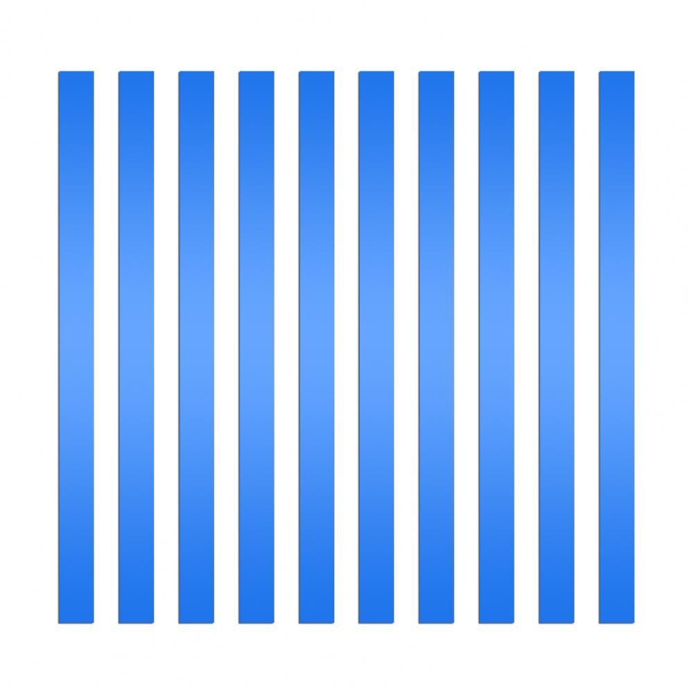 1 Set Useful Mirror Wall Stickers Removable Easy to Matching Acrylic No Residue Wall Line Border Decals: Blue A