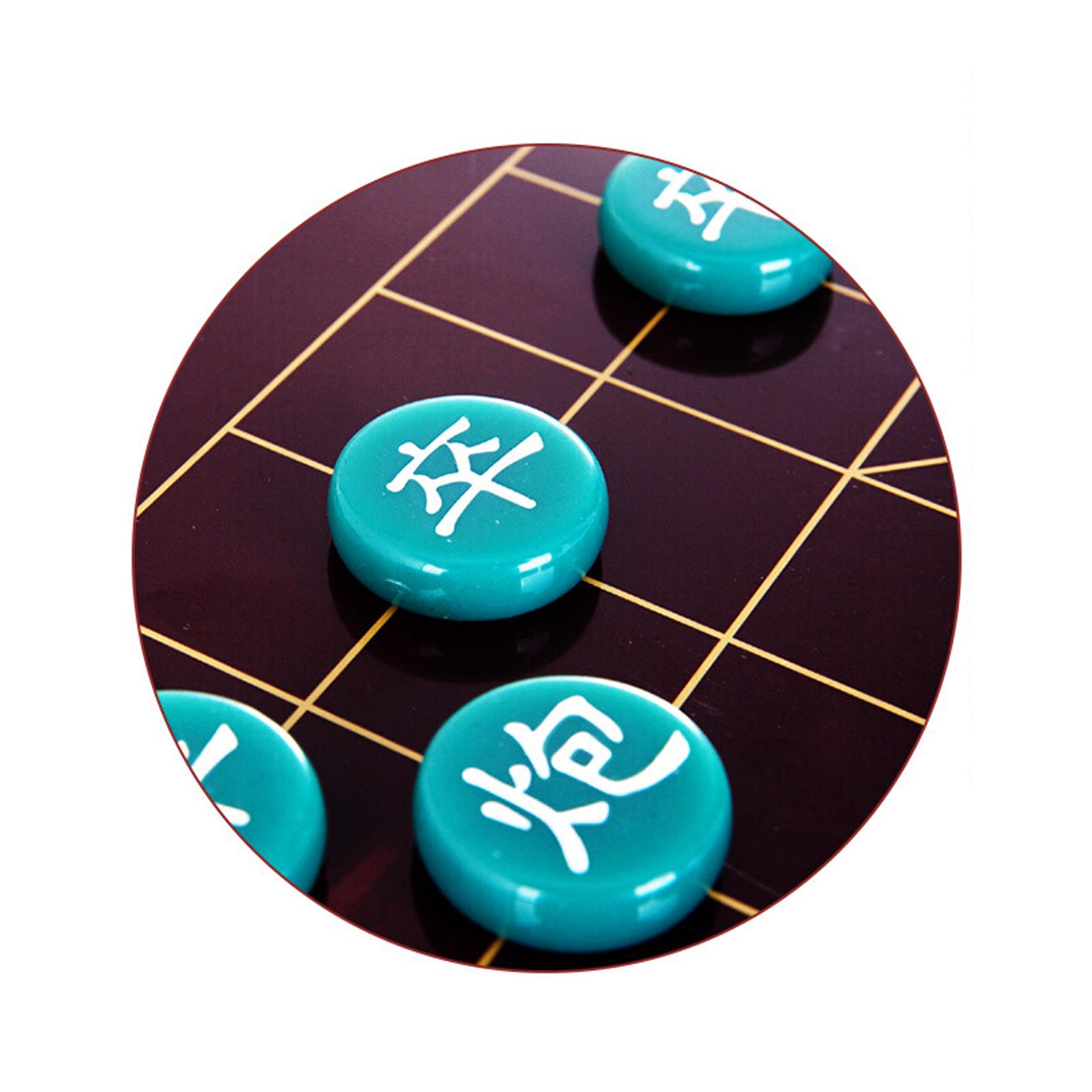 Portable Chinese Chess Set Xiangqi Skills Strategy Chess Board Game Magnetic Foldable Chessboard For Tabletop Two Players