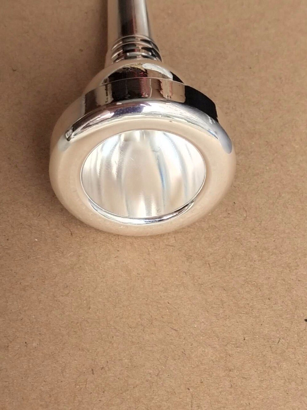 Electroplating silver baritone trombone mouthpieceAL copper alloy small accessories practice beginners