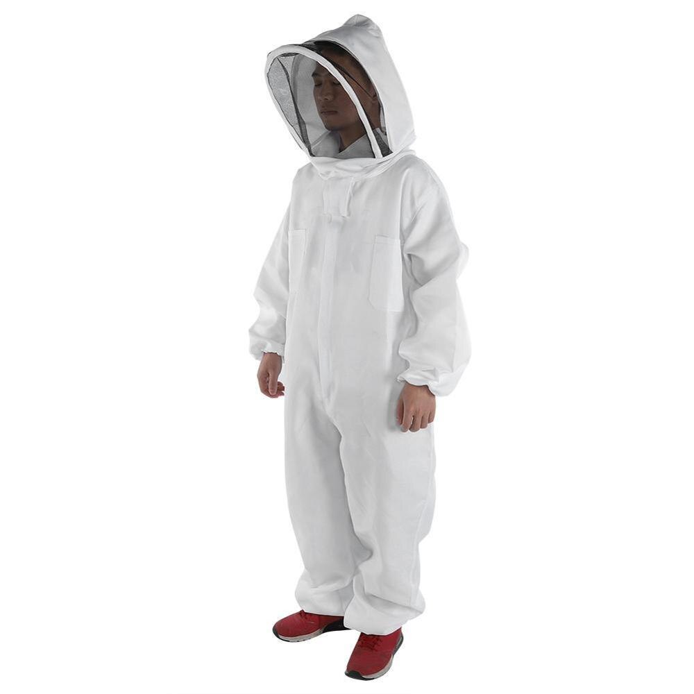Ropa de apicultor de cuerpo completo, traje de apicultor , protección de abejas, sombrero de velo de seguridad, equipo para todo el cuerpo: thick / L