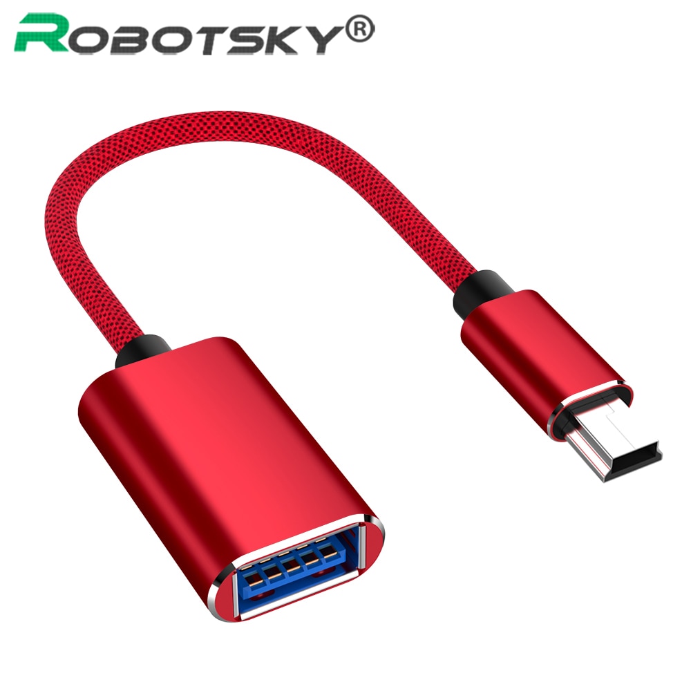 Mini 5 Pin B Kabel Male naar USB 3.0 Vrouwelijke Metalen Cord Adapter USB3.0 naar Micro USB-b OTG voor Auto MP4 Micro B USB Verlengkabel