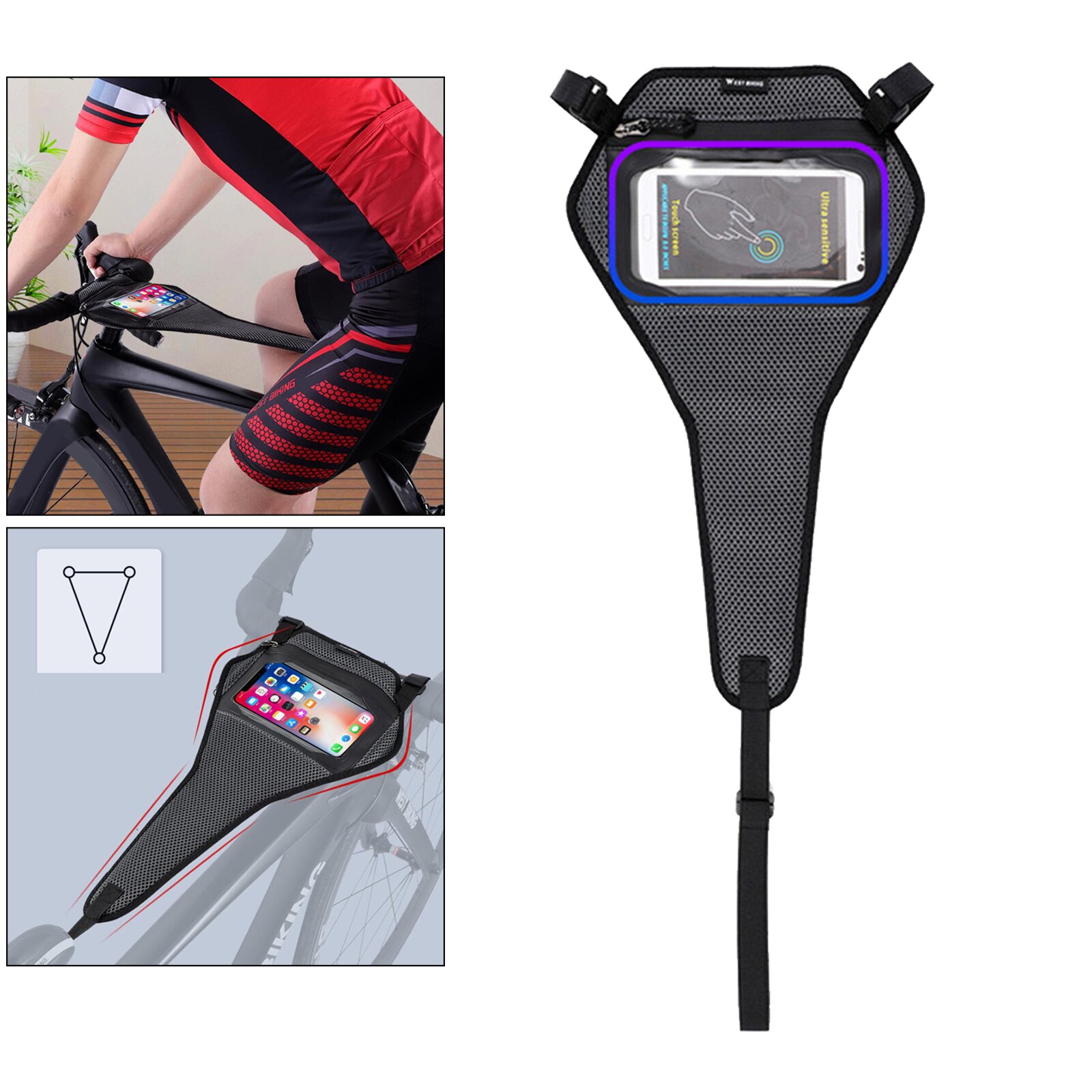 Fiets Zweetband Sweat-Proof Training Tape Fietsen Trainer Zweet Netto Frame Bescherming Fiets Accessoires