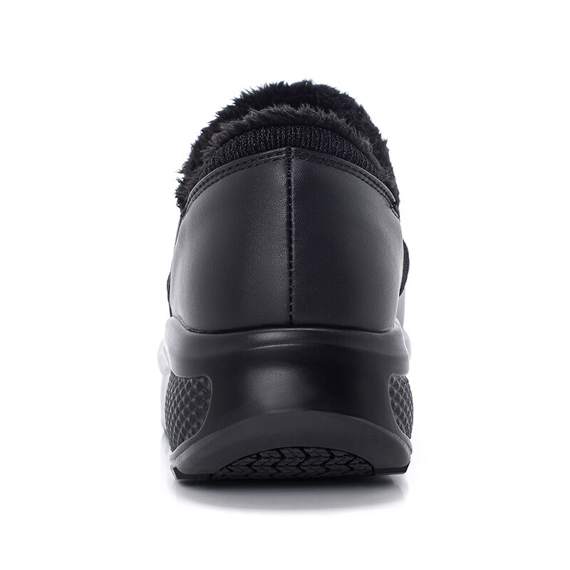 Outdoor Ladies Sports Shoes for Women Autumn Winter Sneakers Fur WarmTrainers Lose Weight Wedge Fitness Slimming Shoes