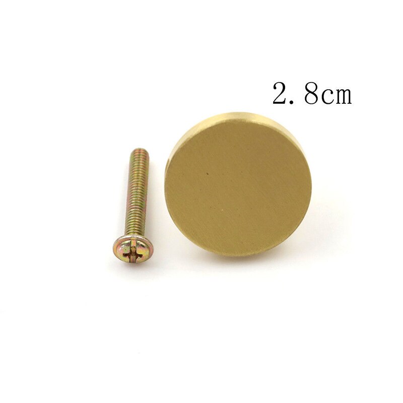 1pc 25/28/33mm Brass Door Knob Cabinet Dresser Drawer Cupboard Wardrobe Pull Handle