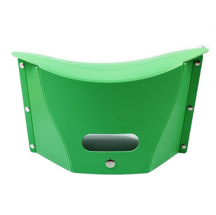 Outdoor Portable Three-legged Stool Folding Beach Chair Fishing Stool Park Bench: green