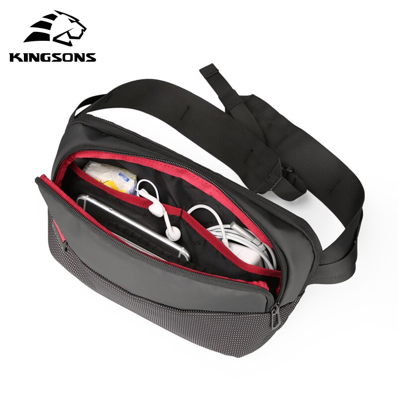 Kingsons Male Shoulder Bags Crossbody Bags Men Anti Theft Chest Bag School Summer Short Trip Messengers Sling Bag