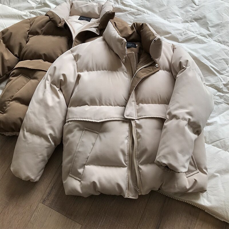 Donsjack Vrouwelijke Jas Parka Vrouwen Winter Jas Parka Dames Losse Opstaande Kraag Dikke Warme Puffer jas Vrouwelijke