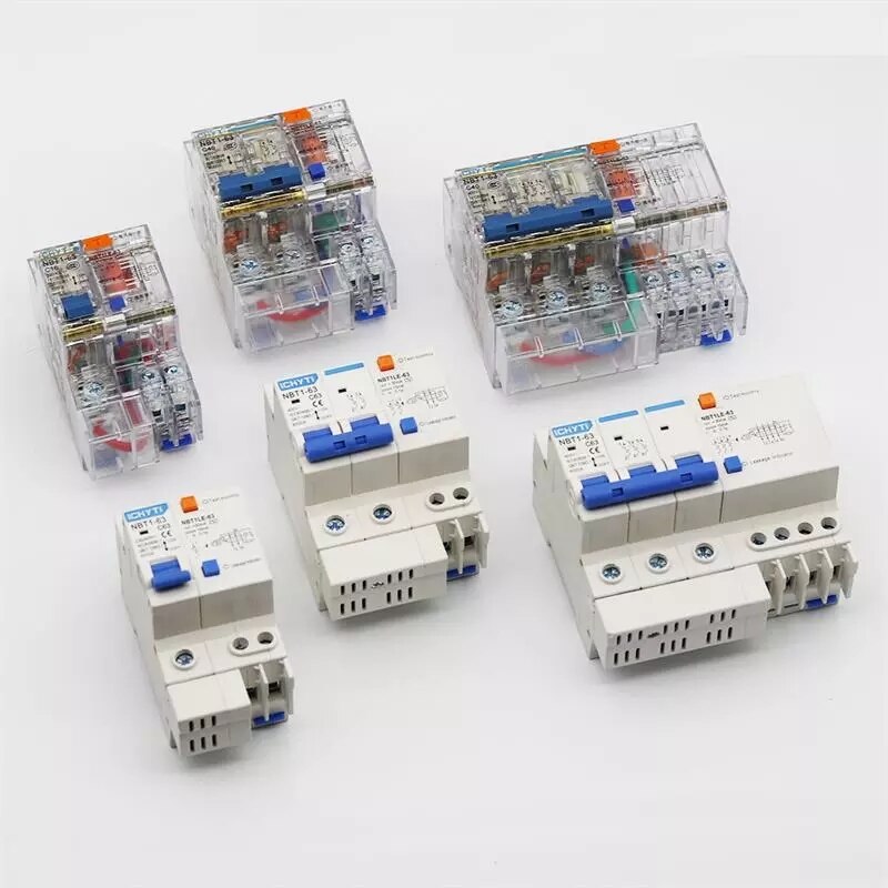 2 Pole DZ47LE NBT1LE 10A 16A 20A 25A 32A 40A 50A 63A Transparante Aardlekschakelaar Aardlekschakelaar Elcb rcbo Aardlekschakelaar