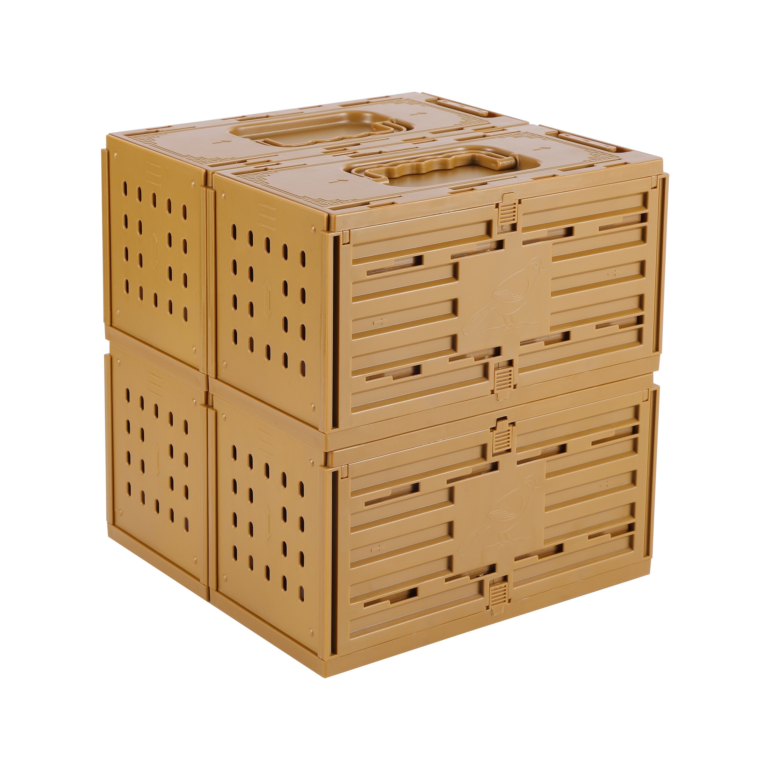 Cage à oiseaux en plastique Portable expédition express perroquet perruche Cage à oiseaux maison d&#39;oiseau animalerie affichage stockage oiseaux Cage fournitures pour oiseaux