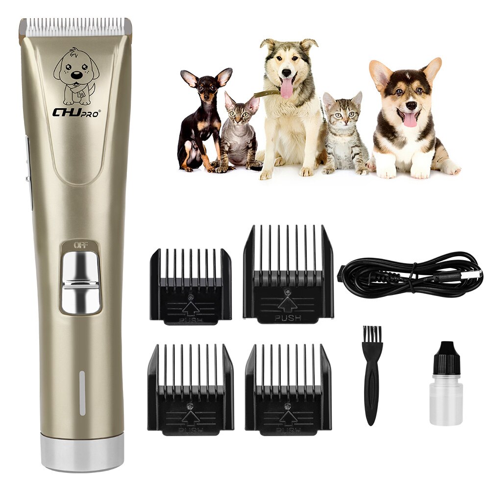 Pet Dog Grooming Clipper Haar Professionalhair Trimmer Kit Oplaadbare Hond Kat Haar Scheren Machine Low Noise Tondeuse