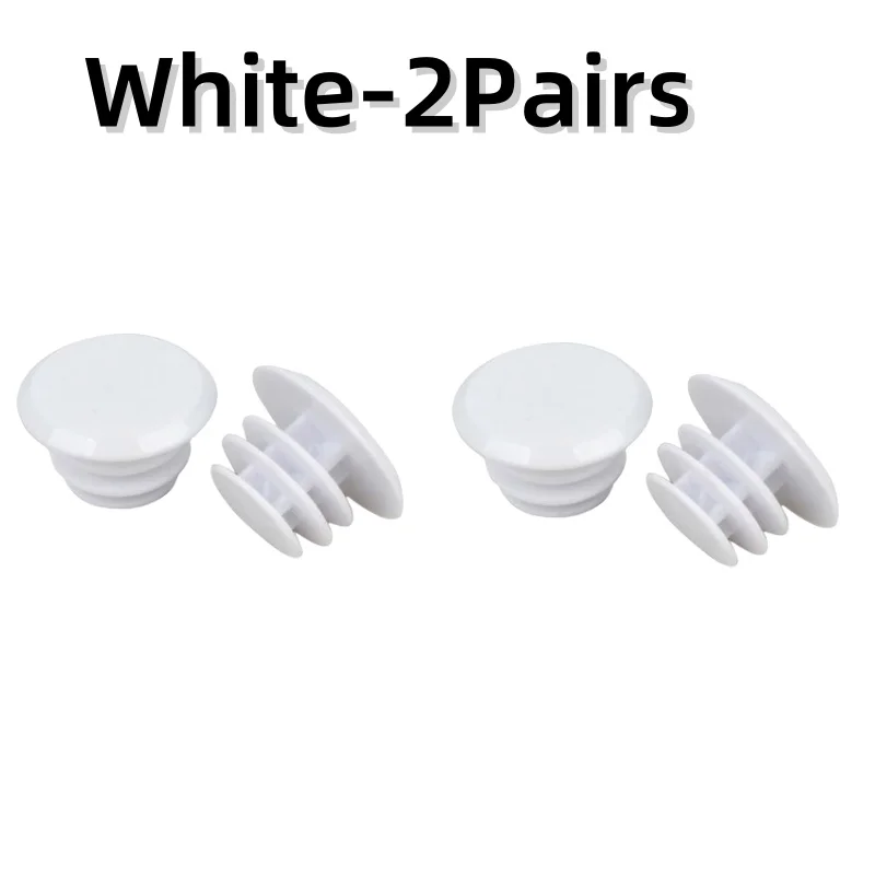 1-10 pares de tapas de manillar de bicicleta de montaña, color negro, rojo y blanco, cubiertas de plástico para accesorios de 22mm de diámetro: Oro