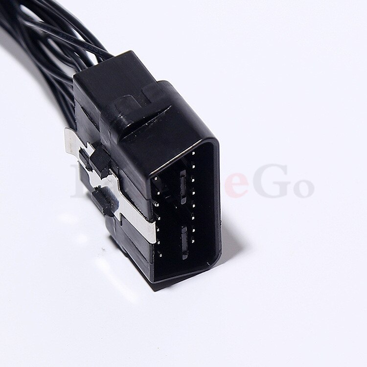 Car Diagnostic Electronic Wire Cable OBD2 16PIN Male to 3 Female For ELM327 OBD2 16PIN Connector Adapter White Wire