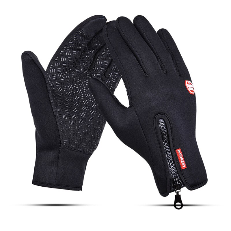 Warm Winter Full Finger Fishing Gloves Waterproof Breathable Leather Pesca Fitness Carp Fishing Gloves Fishing Enquirement: black / M