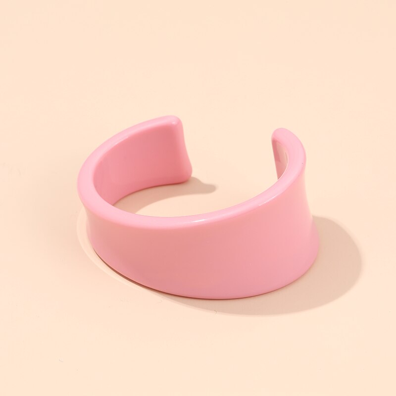 Guanlong acrílico aberto bangles feminino indiano jóias festa bangle com designer encantos círculo pulseiras pulseira atacado elegante: KB212-6