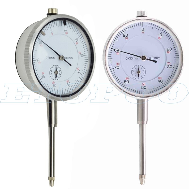 Dial Indicator 0-30Mm 2Mm 10Mm 0.01Mm Met Lug Dial Gauge Micrometer Remklauw tafel Van Meetinstrumenten