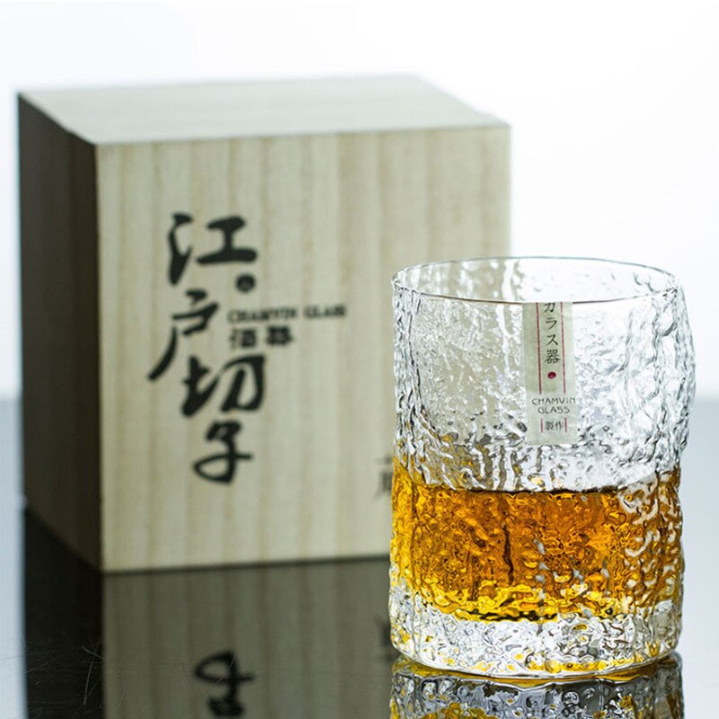 Begrænset japansk stil edo whisky glas mester håndlavet vin blyfrit glas japansk whisky kop ins trækasse pakning