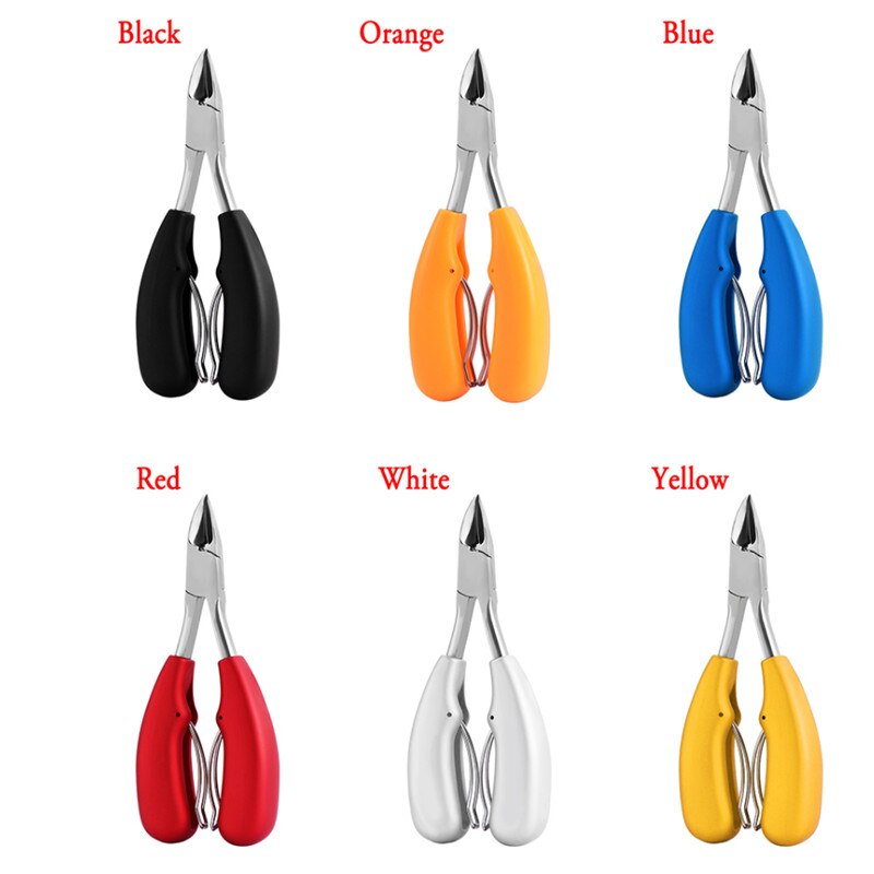 Herramienta de manicura pedicura, cortauñas de precisión de acero inoxidable para uñas de los pies, cortador, recortador para uñas gruesas, 1 unidad