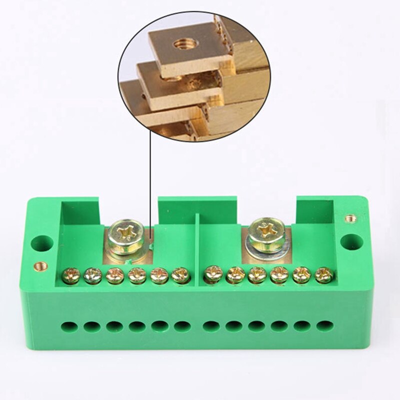 Caja medidora de 660V 30A, monofásica, 2 en 12, FJ6, bloque de terminales, caja de conexiones, Terminal de distribución de energía (2 en 12 DE SALIDA)
