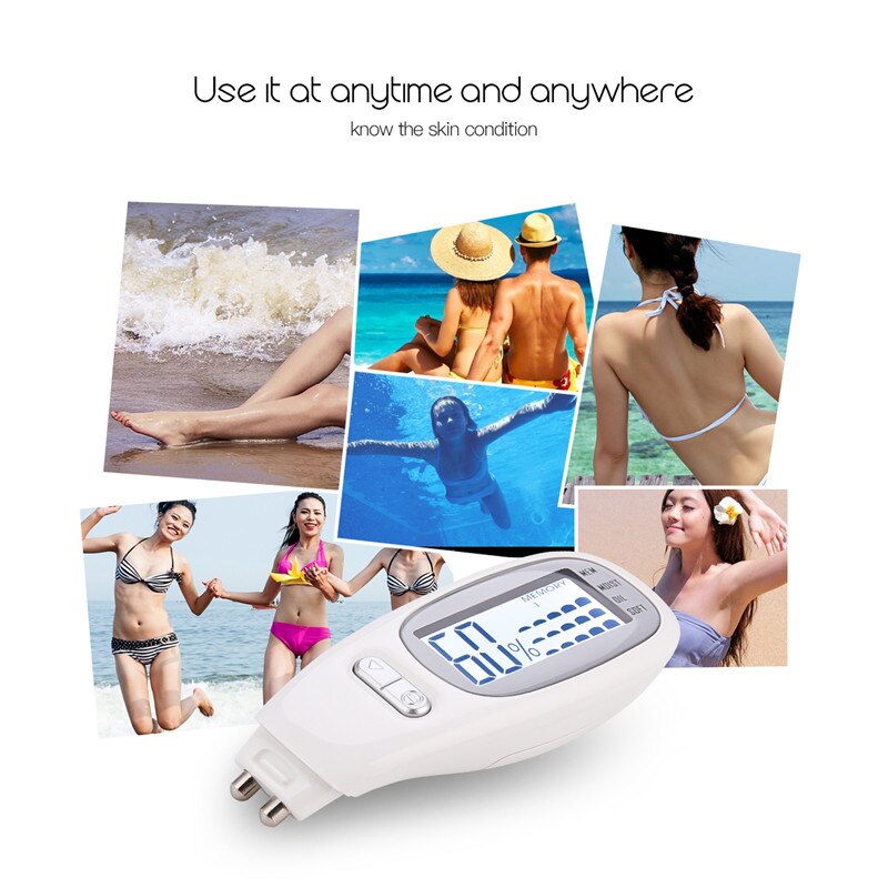 Portable LCD Display Digital skin moisture tester Skin Analyzer oil Content tester beauty skin care equipment Skin Care Tool