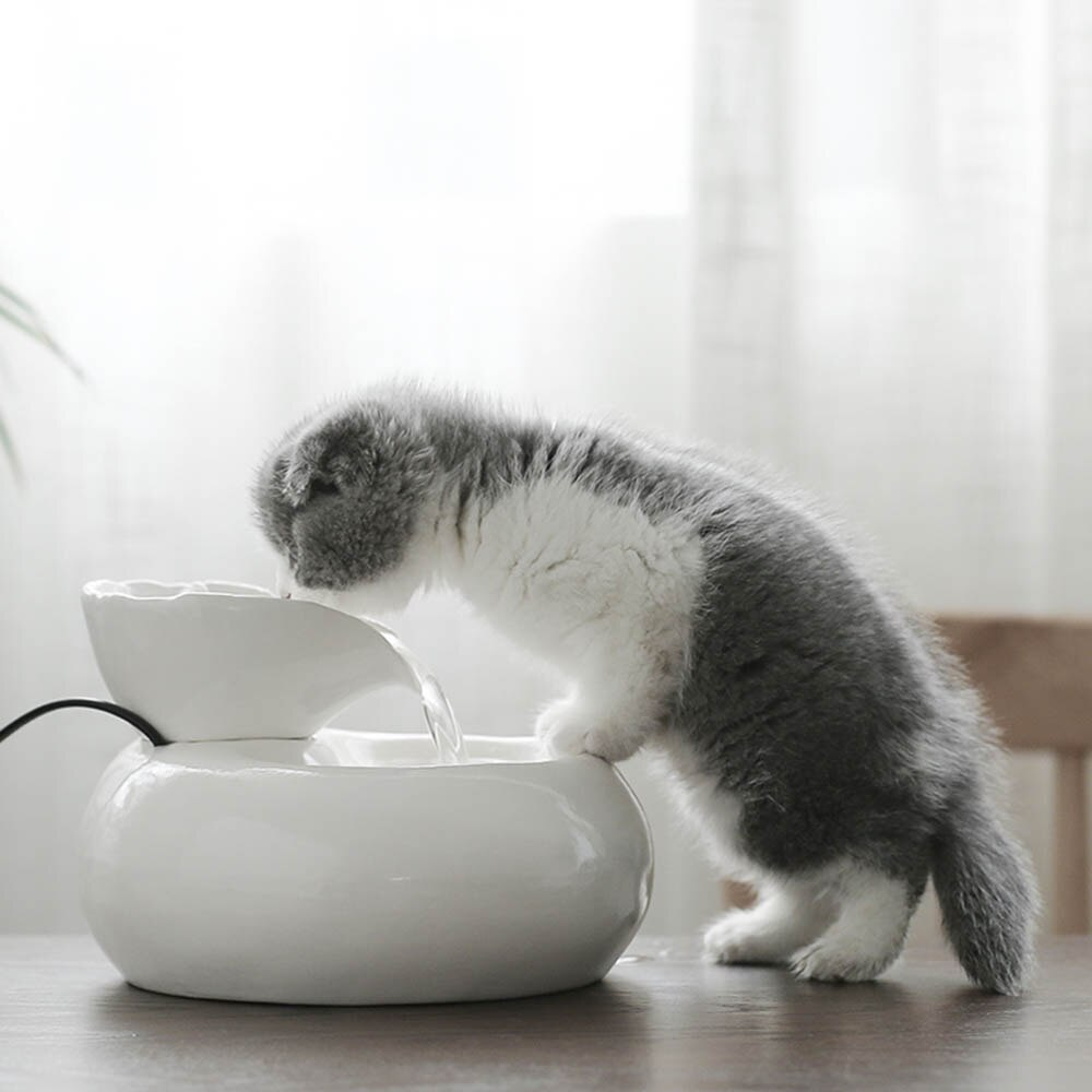 1 stk kattehund automatisk cirkulation vanddispenser springvand vandbassin drikker hund kattevand dispenser drikke skåle