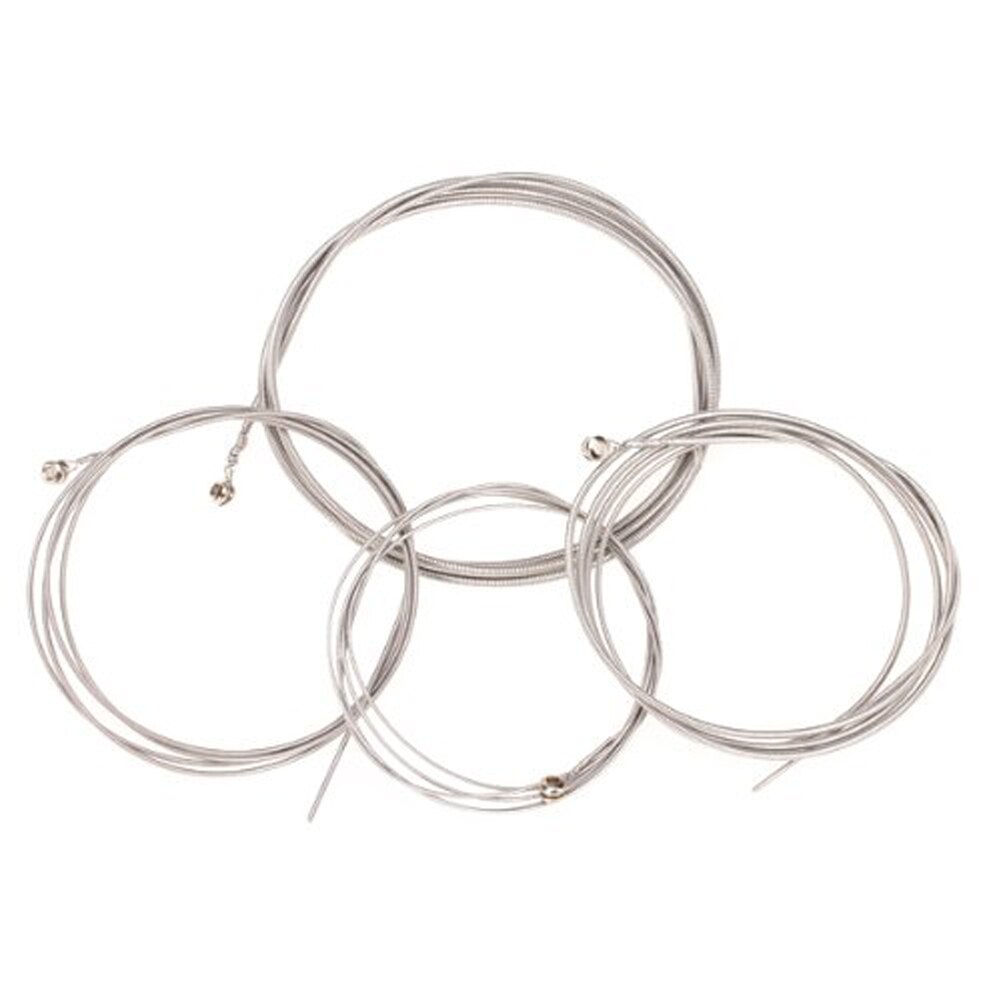 1 Set Van 4 Pcs String Basgitaar Onderdelen 4 Stalen Snaren Diameter 0.1 Inch/0.08 Inch/0.055 inch/0.04 Inch Gitaar Accessoires