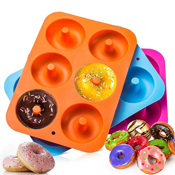 6 Gitter Silikon Backform Krapfen Backform Krapfen Backformen DIY Krapfen Kuchen Formen Gebäck Werkzeuge Sugarcraft