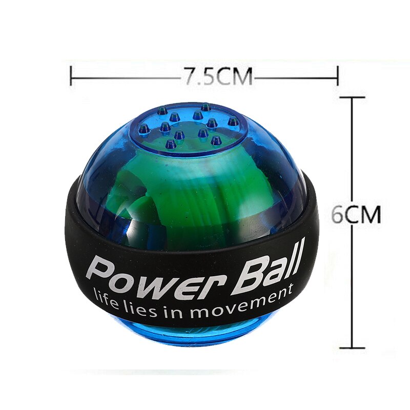 Potenciador de muñeca, agarre giratorio, fuerza para ejercitar músculo, relajación, giroscopio LED, agarre giratorio, entrenador de fuerza, equipo de Fitness