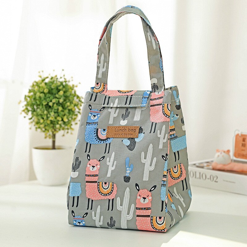 Frische Blätter Neue Frische Mittagessen Taschen Für Frauen freundlicher Lebensmittel Kühler Mittagessen Kasten Tote Kühler Mittagessen Kasten Isolierung Tragbare tote Tasche: C