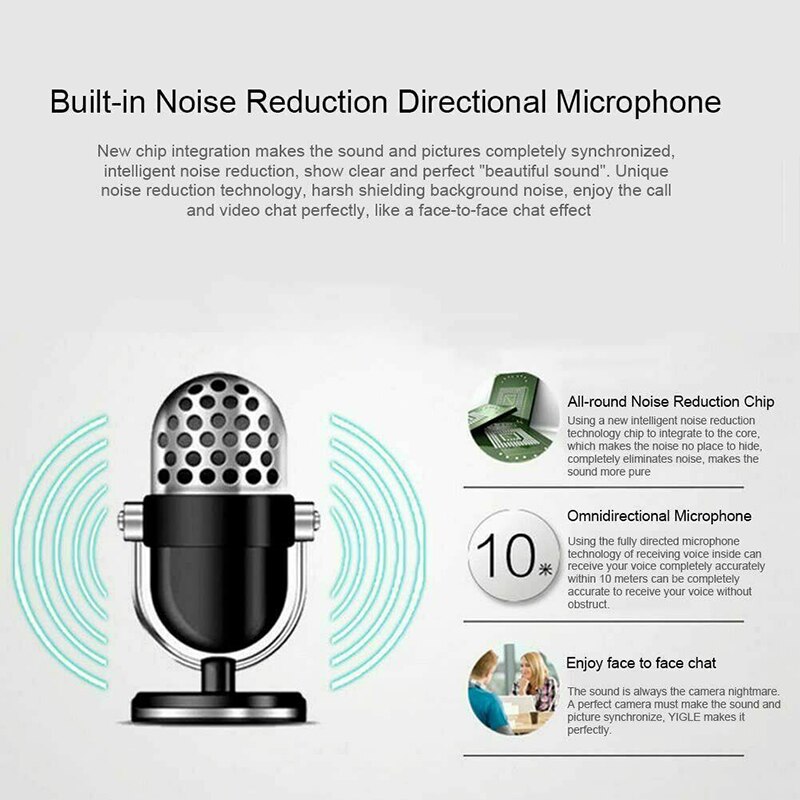 Usb 2.0 Pc Web Camera Hd 1080P Video Record Webcam Computer Web Camera Met Microfoon Voor Computer Voor Pc laptop Skype Msn