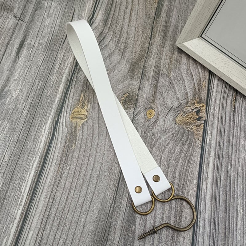 Porte-rideau en cuir, accessoires de salle, Clip, sangle en corde de coton, boucle, décoration de la maison: 6