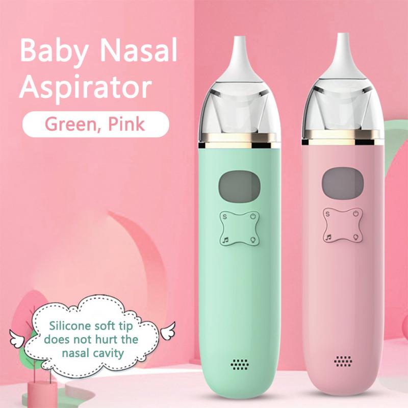 Electric Nose Suction With Music Baby Nasal Aspirator Automatic Snot Sucker Anti Backflow For Toddlers Detachable Home Travel