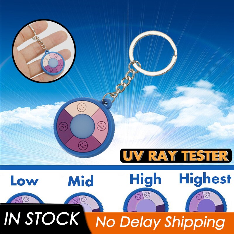 2 Stks/partij Uv Tester Ultraviolet Intensiteit Tester Solar Monitor Tester Beste Te Beschermen Huid Stralen Uv Zonnescherm Tester Producten