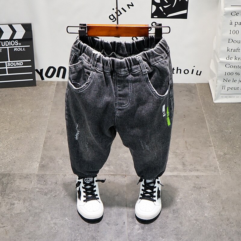 Jongen Jeans Herfst Kinderen Denim Broek Koreaanse Stijl Kids Jongens Cowboy Broek Baby Kids Jeans Baby jongens Kleding