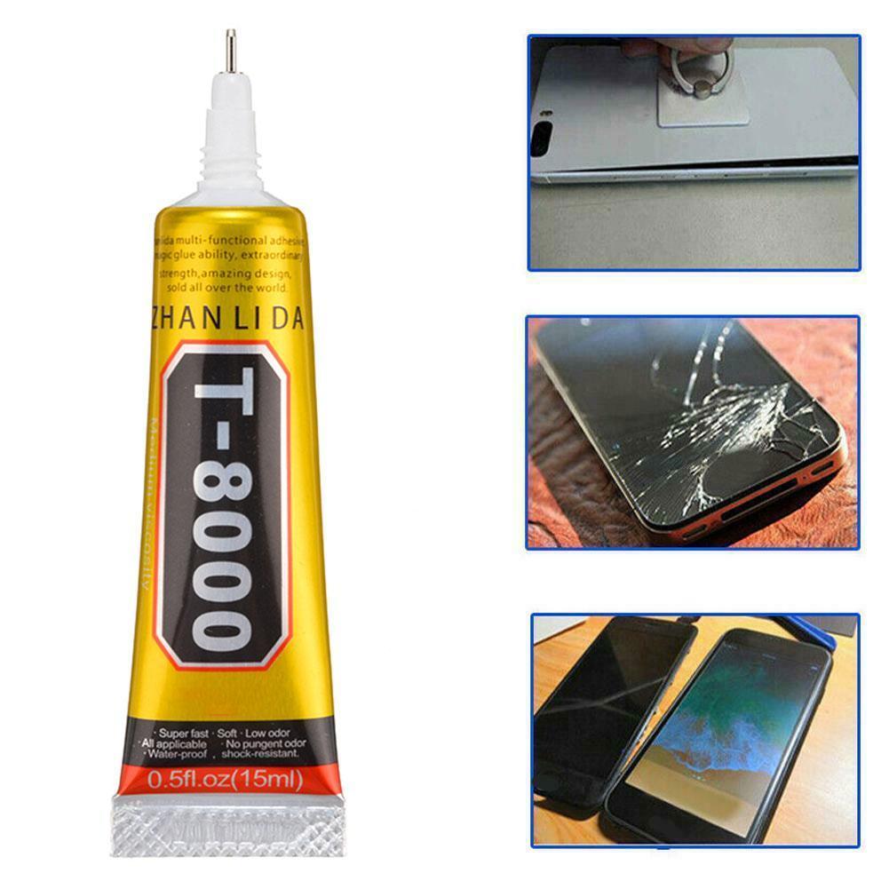 Mobile Phone Repair Adhesive T8000 Glue 15ml Super Phone Tablet Adhesive Repair Mobile Sealant Screen I9D6