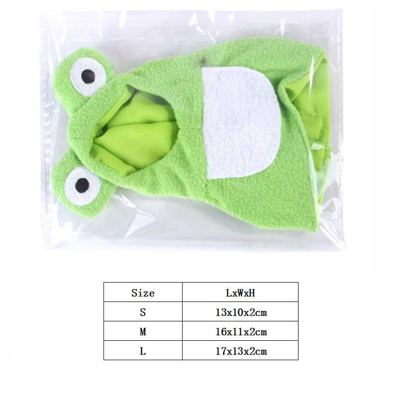 3 Size Funny Frog Shaped Birds Clothes Parrots Cos... – Grandado