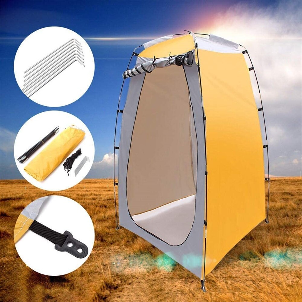 Portable Outdoor Shower Bath Changing Fitting Room Camping Tent Shelter Beach Privacy Toilet tent Camping Equipment