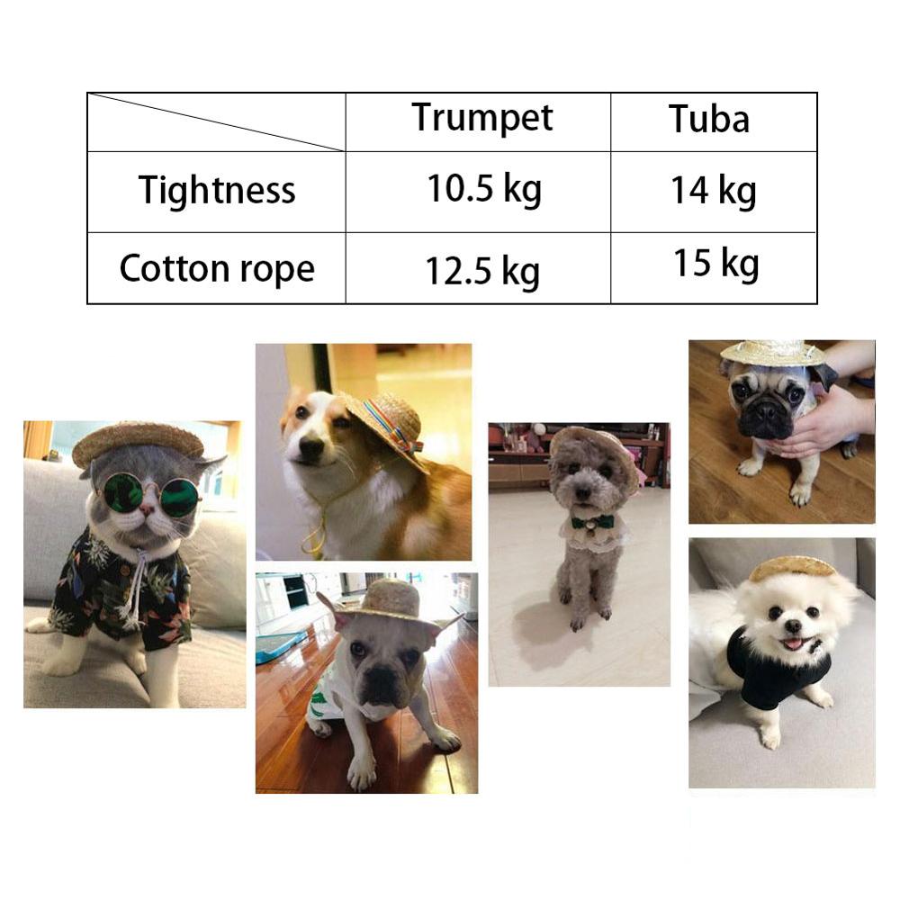 Novo animal de estimação suprimentos mini cães de estimação chapéu de palha gato chapéu de sol praia festa chapéus de palha cães hawaii estilo chapéu para cães engraçado acessórios