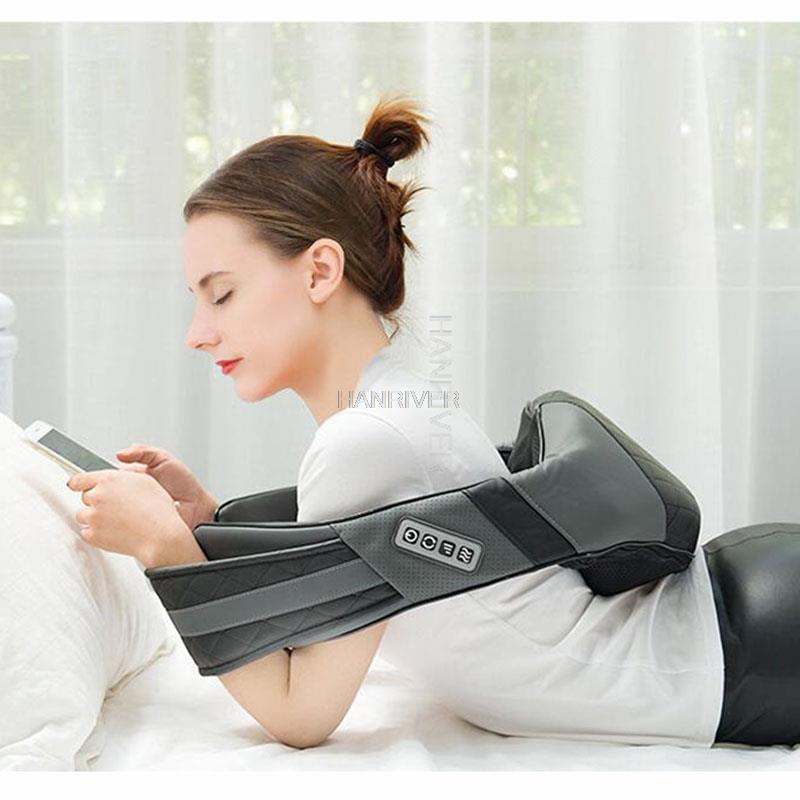 Massage shawl, beat, heat, knead, knead and massage household massage back, shoulder, neck, waist and leg multi-function vehicl